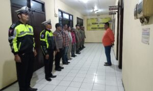 Apel kesiapan Patroli Harkamtibmas di pimpin PS. Panit Intelkam Aiptu Suprapto 